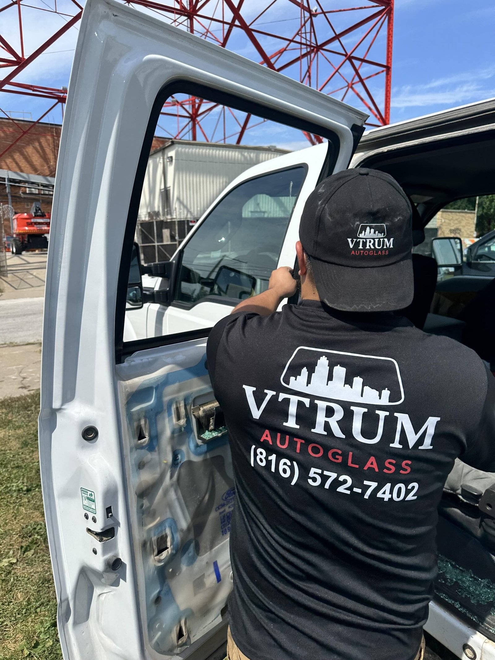 Completed windshield installation on a customer vehicle